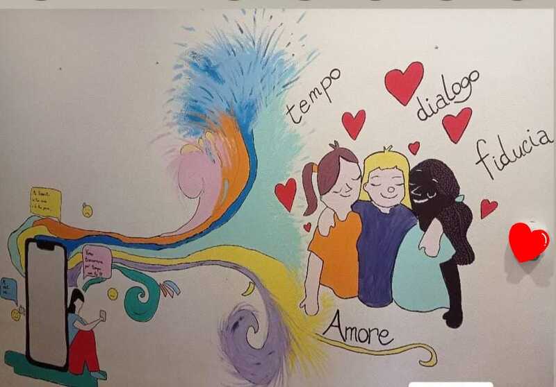 <h1>Murales I t’ sent … tu m’siee’?</h1>
Prodotto finale gruppo genitori e figli
